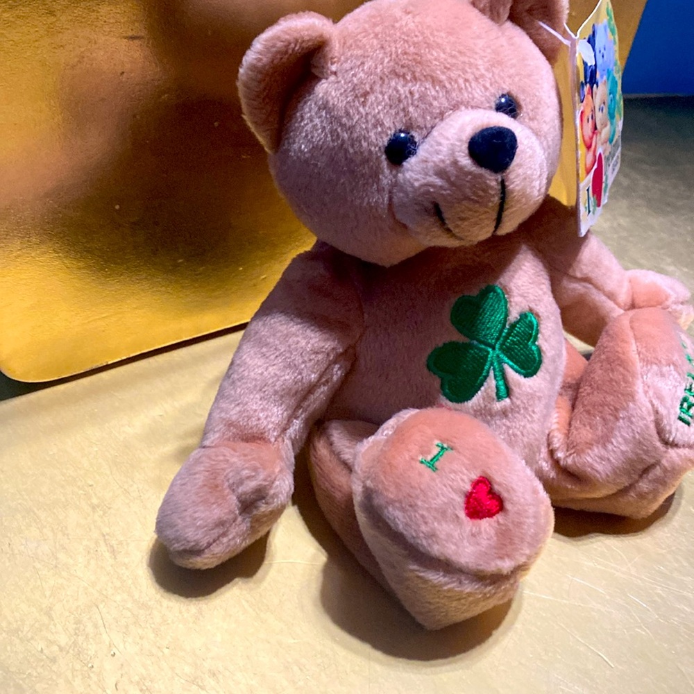 I Love Ireland Teddy Bear Plush Imported Dublin Ireland Carrol’s Irish Gifts 8” - Picture 5 of 15